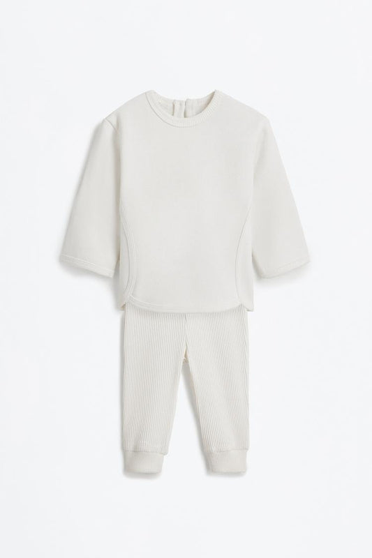 LEFTIES Girls Ribbed sweatshirt and leggings