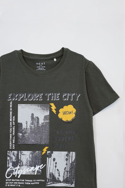 BOYS PRINTED HALF SLEEVES T-SHIRT