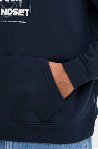 BLEND Mens Flavian Blue Hoodie