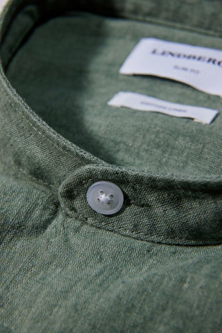 LINDBERGH MENS SLIM FIT LINEN SHIRT