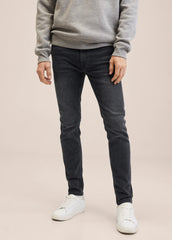 MANGO Skinny Faded Black Jude Jeans