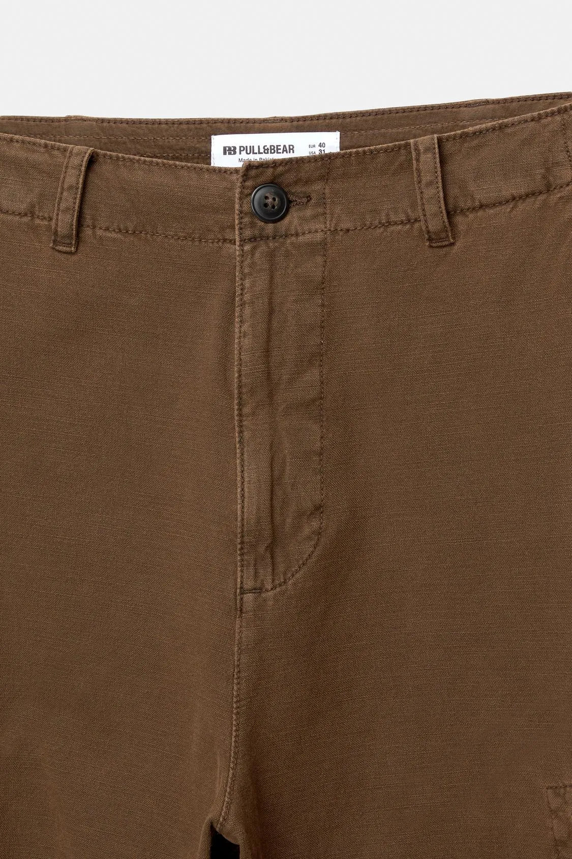 Pull & Bear Washed Cargo Baggy Trousers