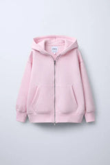 ZR GIRLS Hoodie with a Dual zipper Mechanism