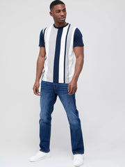 VERY MAN Premium Straight Stretch Jeans - Midi Blue