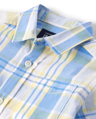 PLACE Boys Plaid Poplin Shirt