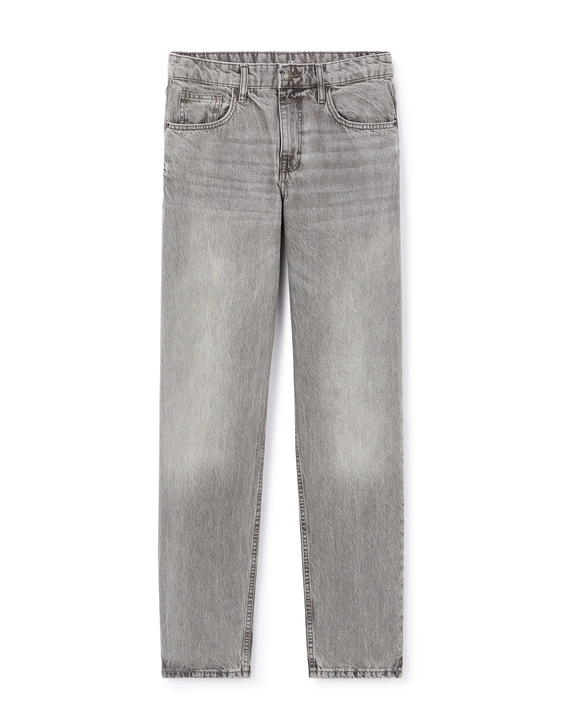 Celio Loose 100% cotton jeans - medium gray