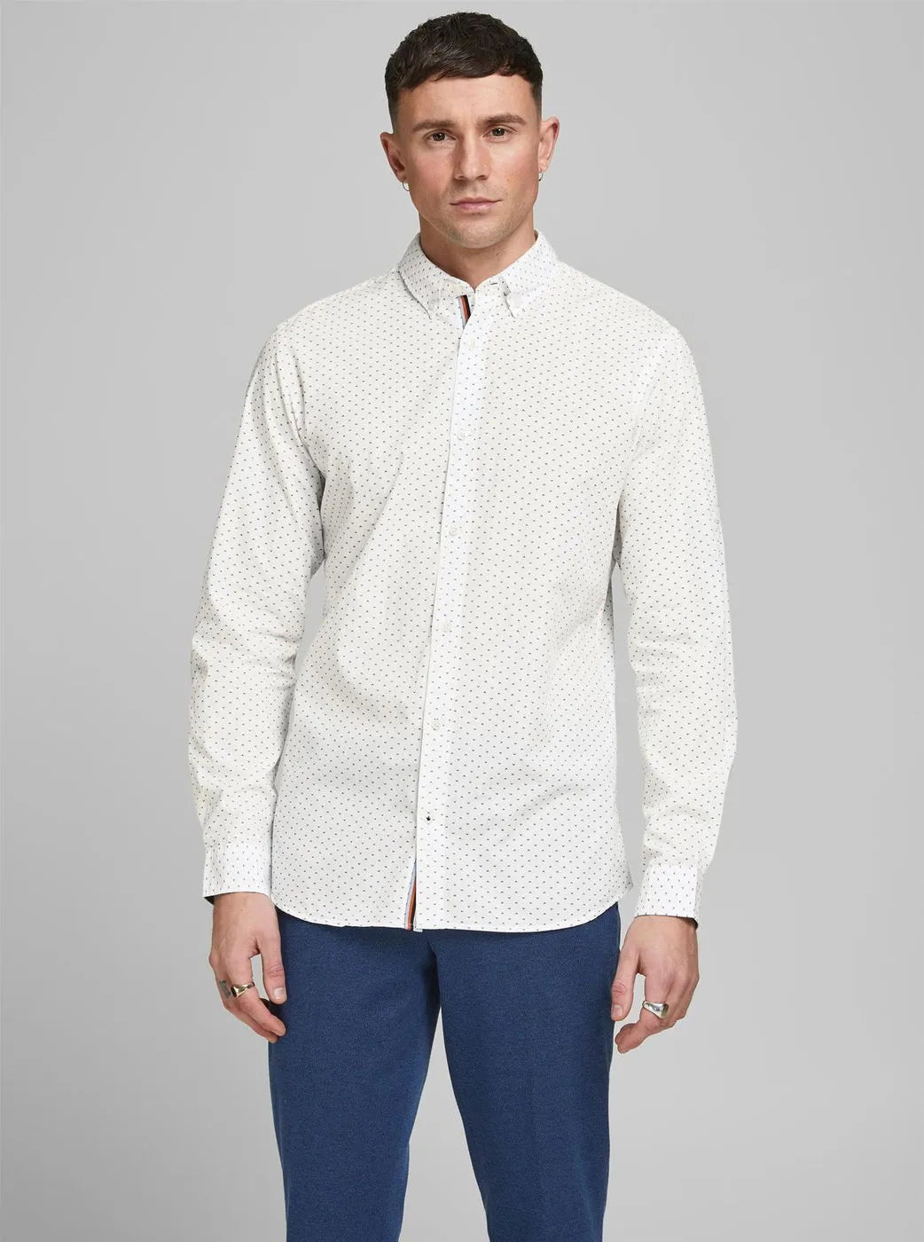 Jack & Jones White Patterned Shirt