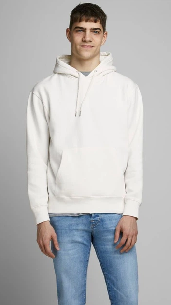 Jack & Jones Men's Basic White hoodie