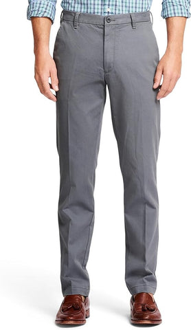 IZOD Mens Performance Stretch Straight Fit Flat Front Chino Pant