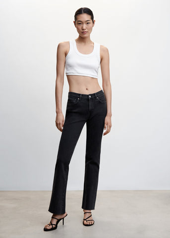 Low Rise Flared Jeans