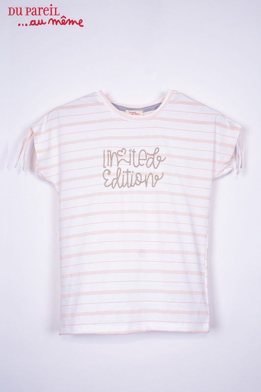 DU PAREIL GIRLS STRIPED TEE - Smgarment's