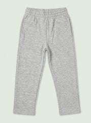 Boys' Casual Cotton-Blend Fleece Sweatpants – Light Gray