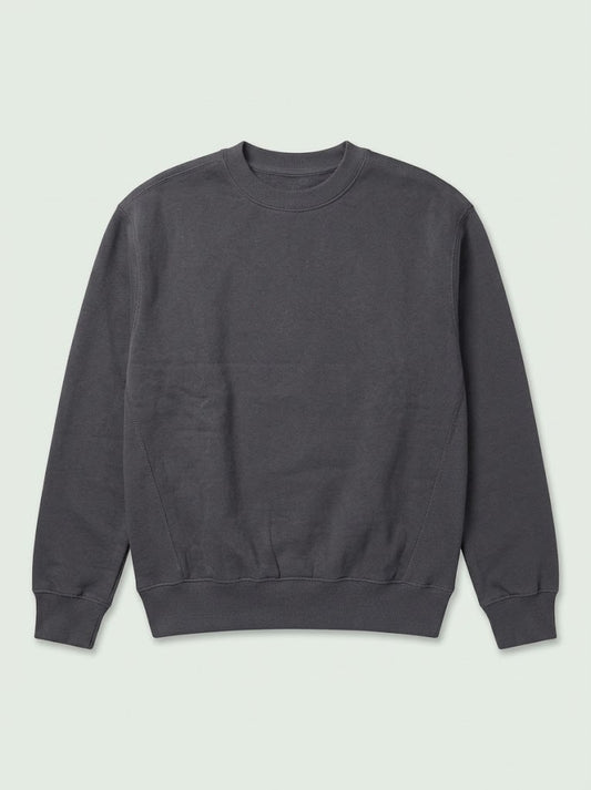 BRANDED Boys' Casual Cotton-Blend Fleece Crewneck Sweatshirt – Dark Gray