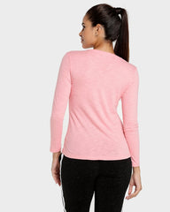 RIACHELO Flame Long Sleeve Blouse - Light Pink