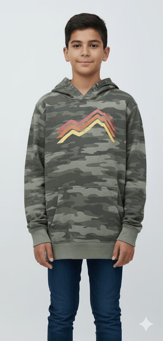 EDDIE BAUER BOYS GRAGHPIC CAMP FLEECE CAMO HOODIE - Smgarment's