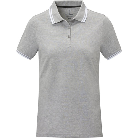 ELEVATE Women's Amarago Piping Polo - Grey - Smgarment's