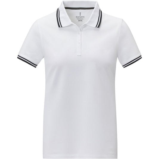 ELEVATE Women's Amarago Piping Polo - White - Smgarment's