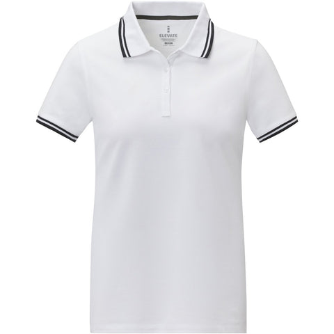 ELEVATE Women's Amarago Piping Polo - White - Smgarment's