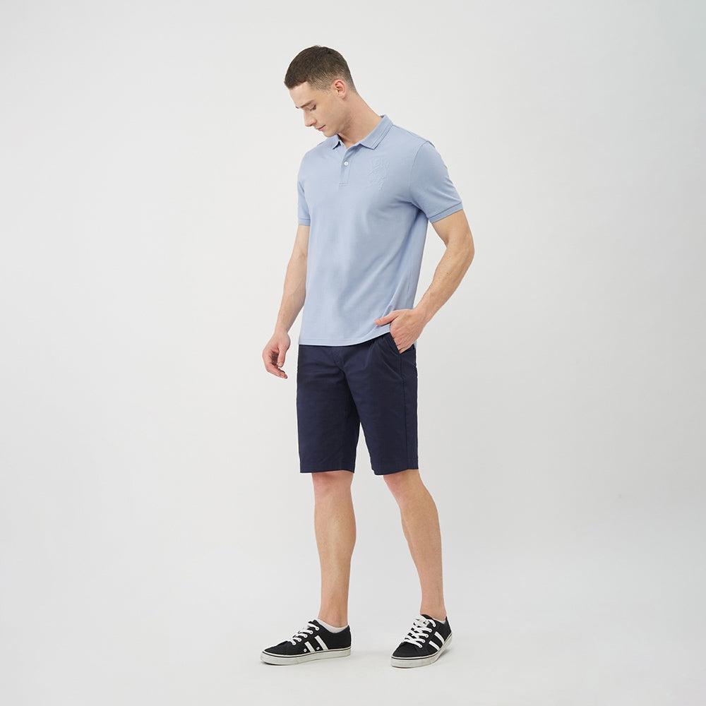 Eternal Blue Lion Lycra POLO - SMgarment's