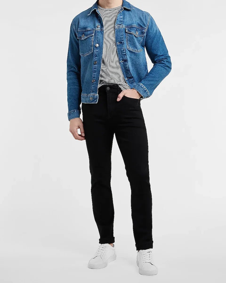 EXPRESS Slim Black Hyper Stretch Jeans - Smgarment's