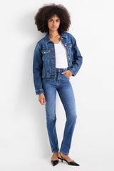 C&A WOMENS HIGH STRAIGHT JEANS