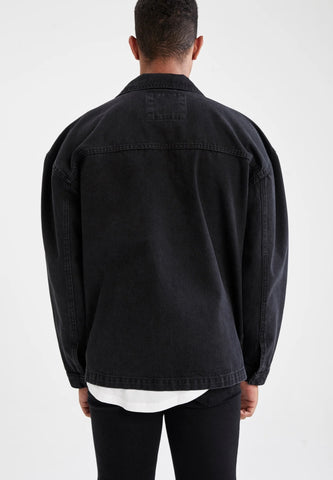 DeFacto Pre-owned Denim jacket - black