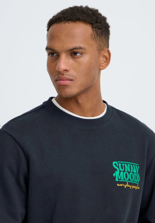 BLEND MENS BHSUN NATURE BACKPRINT SWEATSHIRT