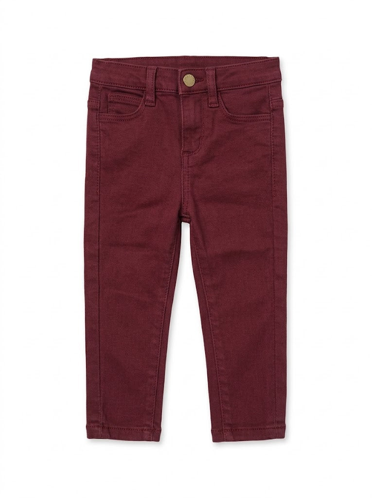 Girls BRANDED' Deep Burgundy Wine Skinny Fit Stretch Denim Pants| SM GARMENTS