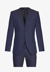Mens Navy Blue Formal Premium Blazer Long Length