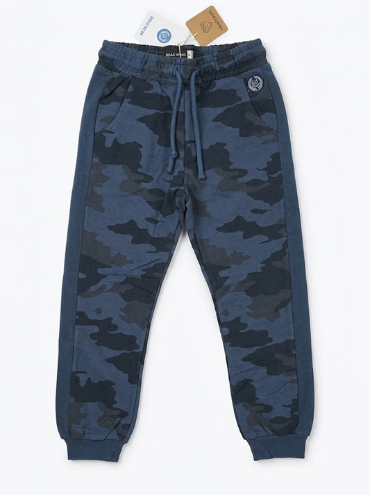 Boys BRANDED' Navy Camouflage Fleece Jogger Sweatpants with Side Taping| SM GARMENTS