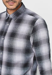 Flannel Checked Slim Fit Shirt - Smgarment's