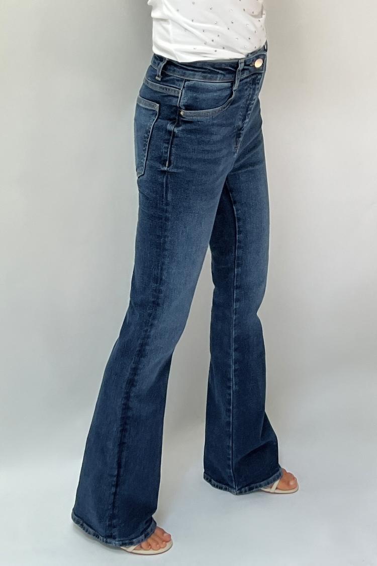 FLARE JEANS WITH A HIGH WAIST - SMgarment's