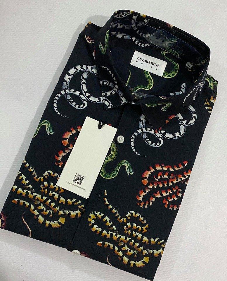 FLOWER SNAKE PRINT SHIRT - SMgarment's