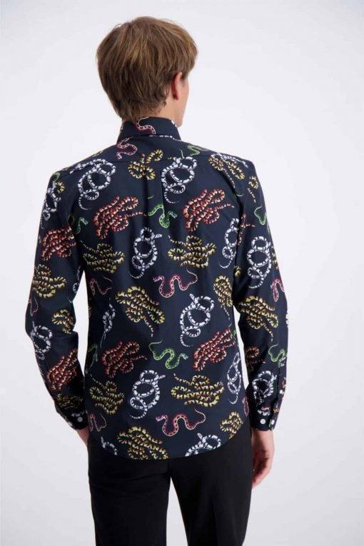 FLOWER SNAKE PRINT SHIRT - SMgarment's