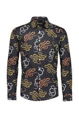 FLOWER SNAKE PRINT SHIRT - SMgarment's