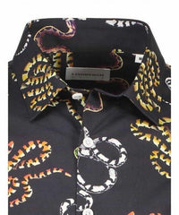 FLOWER SNAKE PRINT SHIRT - SMgarment's