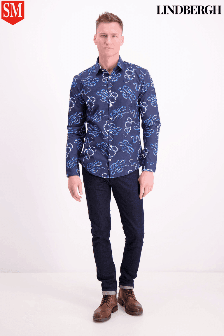 FLOWER SNAKE PRINT SHIRT - SMgarment's