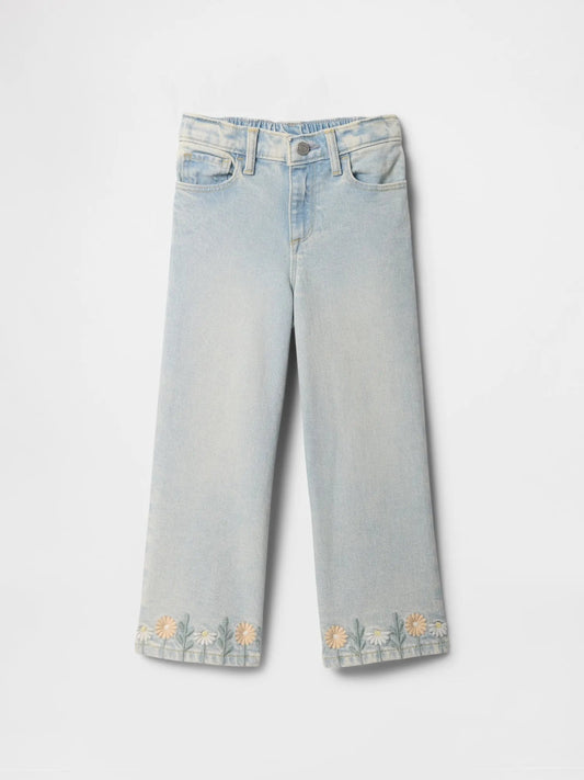 Gap Embroidered Wide - Leg Jeans - Smgarment's