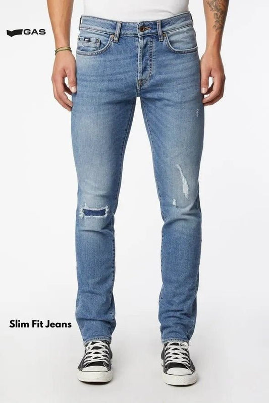 GAS MEN'S SLIM 5 - POCKET JEANS - Smgarment's