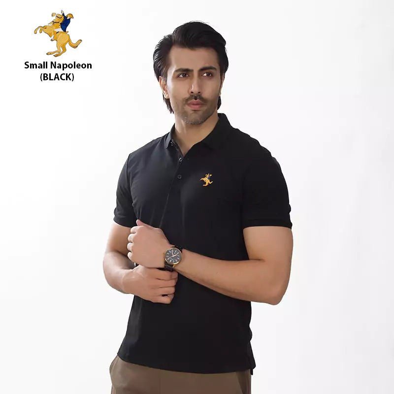 GIOR Small Napoleon Polo (BLACK) - Smgarment's