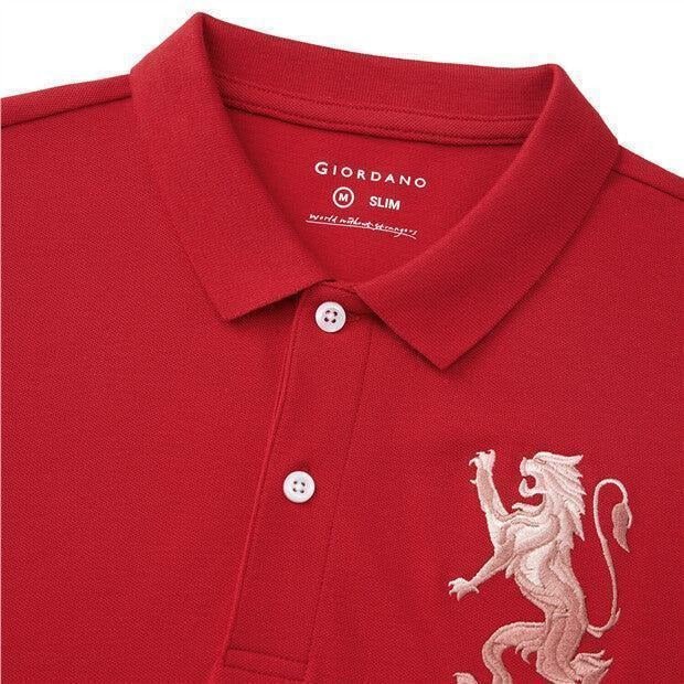 GIORDANO 3D Lion Polo - Smgarment's