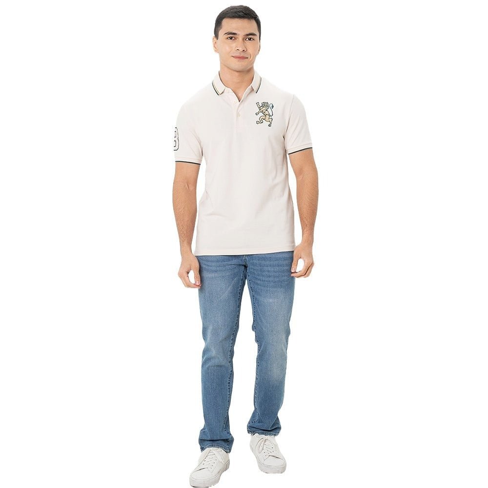 GIORDANO Bold Embroidery Premium Pique 3D Lion Polo - Smgarment's