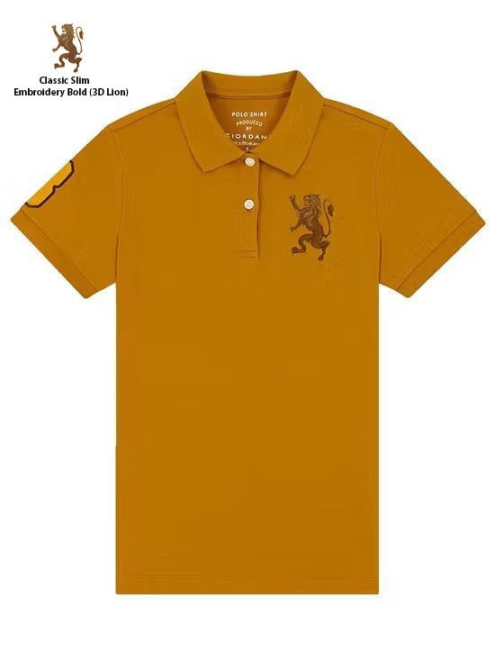 GIORDANO Classic Slim Embroidery Bold Polo (3D Lion) - Smgarment's