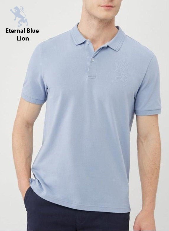 GIORDANO Eternal Blue Lion POLO - Smgarment's
