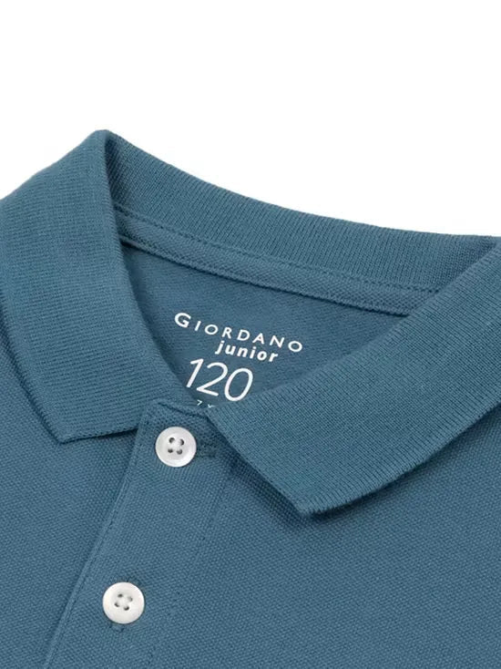 Giordano Junior’s Thematic Polo “1981” Mallard Blue - Smgarment's