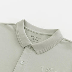 GIORDANO Light Pine Green Lion POLO - Smgarment's