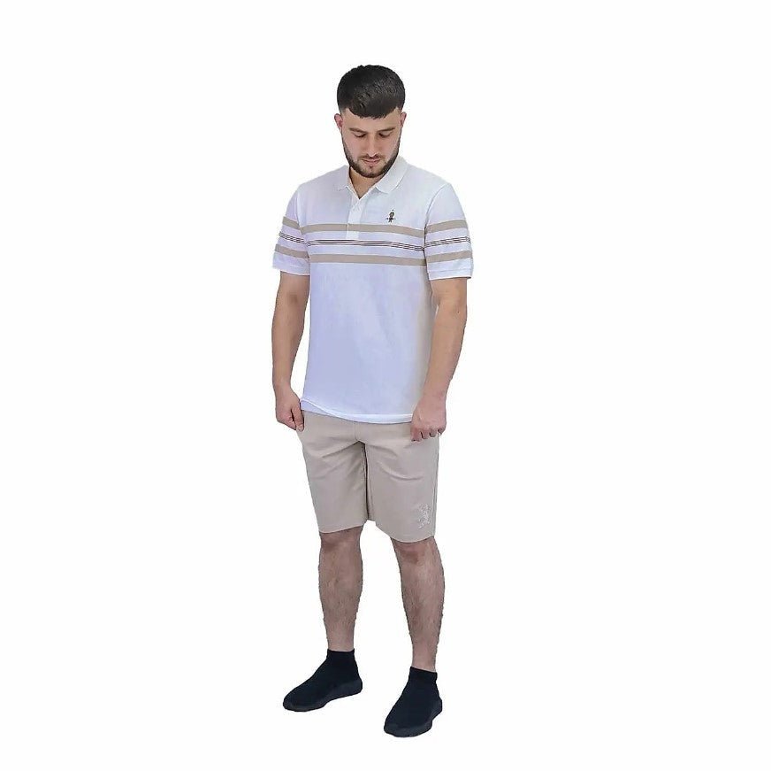 GIORDANO MEN CLASSIC BOLD LOGO POLO - Smgarment's
