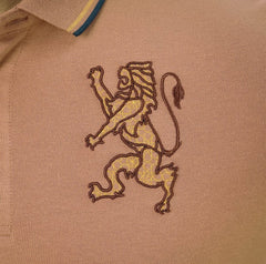 GIORDANO Men's 3D Lion Polo Slim Fit Bold Embroidery Premium Pique - Smgarment's