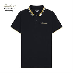 GIORDANO Men's Signature Pique Embroidery Solid Polo - Smgarment's