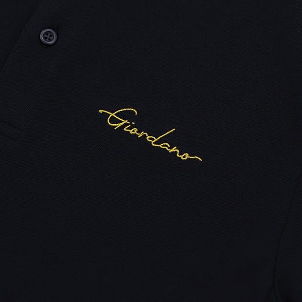 GIORDANO Men's Signature Pique Embroidery Solid Polo - Smgarment's